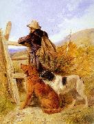 Richard ansdell,R.A. The Gamekeeper oil painting